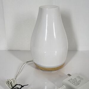 White Ceramic Diffuser Vase with Cork Base- WORKS